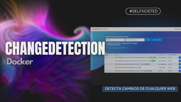 Cómo instalar y configurar Changedetection